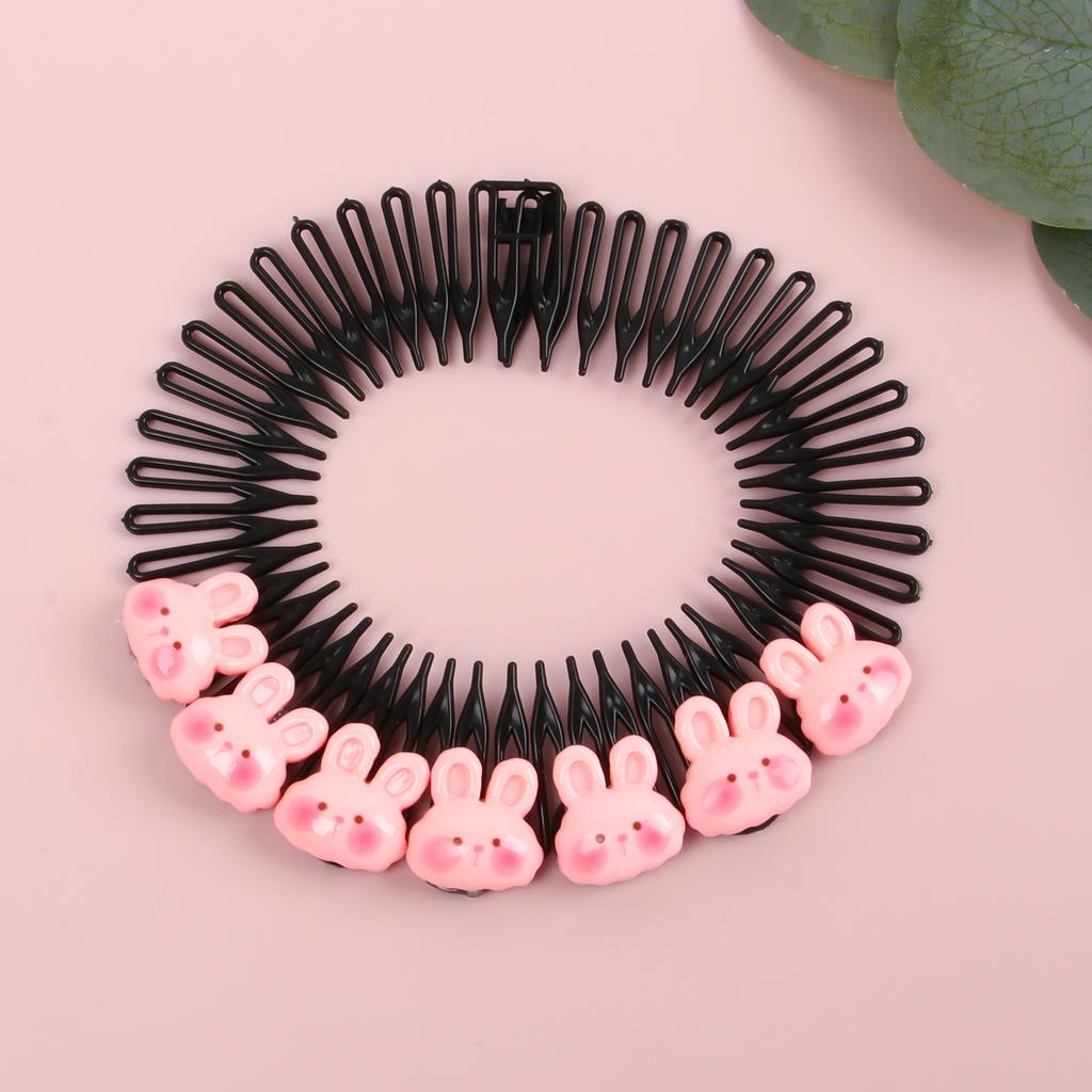 Girls Invisible Broken Hair Clip Flower Hairpin Black Acrylic Curve Needle Hair Comb Headwear for Girls Styling Hair Accessories