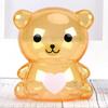 Creative Little Bear Piggy Bank Transparent Coin Paper Money Saving Box Cute Safe Deposit Box Kids Holiday Gift Desktop Decor