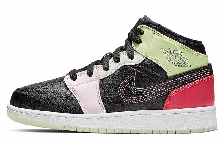 Jordan 1 Mid Glow-In-The-Dark (GS) 36