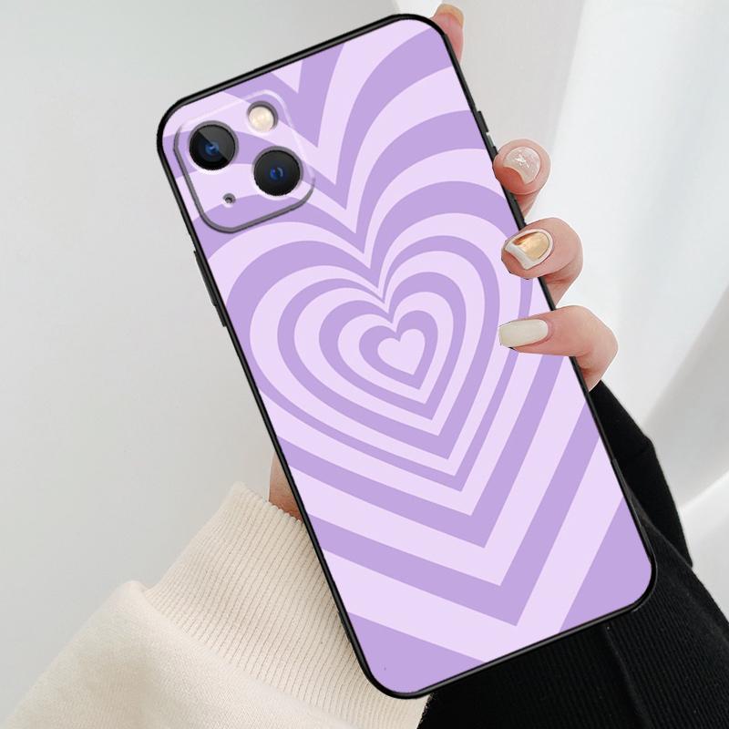 Colorful Heart Circle Love Phone Case For iPhone 17 Pro Max 16 15 11 13 12 14 Pro Max mini 15 16 Plus 16e 17 Air Cover