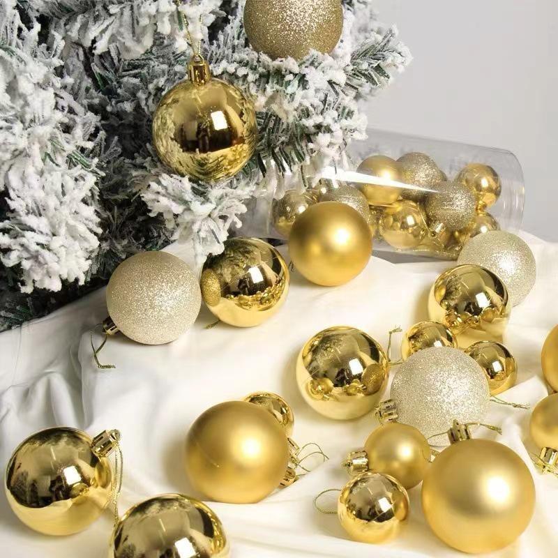 24pcs/Box Christmas Balls Christmas Tree Ornaments Christmas Decoration for Home Party Christmas Hanging Pendant