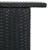 Outdoor Bar Table Black 120 x 55 x 110 cm Poly Rattan