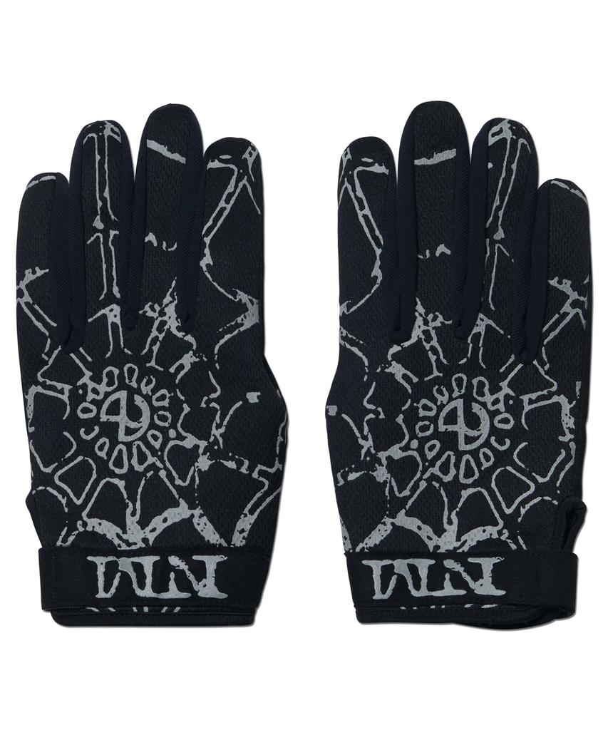 NOMANUAL Reflective Web Gloves - Black