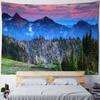 Mountain And River Impression Painting Tapestry Wall Hanging Psychedelic Hills Natural Scenery Witchcraft Hippie Home Decor