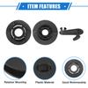 VekAuto Toyota and Lexus Car Holder Retainer with Durable Non-Slip Plastic Black Floor Mat Fixing Clips