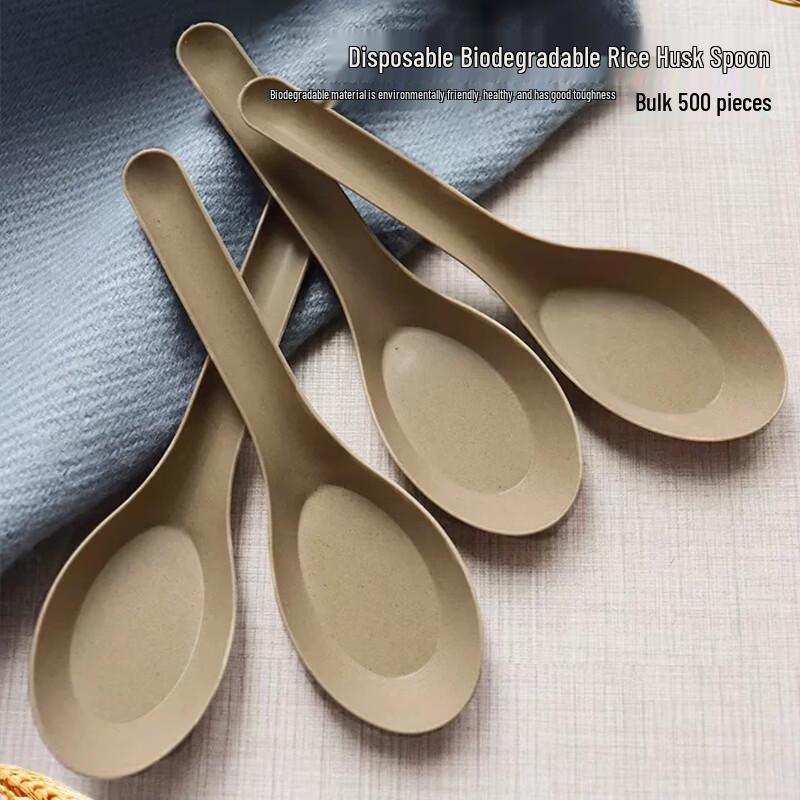 Levoz Biodegradable Rice Husk Disposable Cutlery