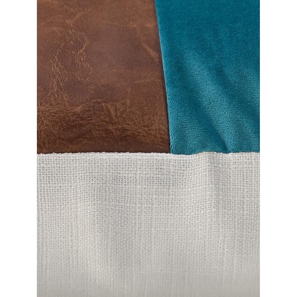 Modern Minimalist Style Soft Bedside Cushion Cover Color Contrast Stripe Sofa Pillowcase Square Throw Pillow Case 45x45cm