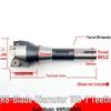 MFWN90 High-Speed Hexagonal Heavy Cutting Milling Cutter with Double-Sided Insert, Morse Taper 4 Turret R8
