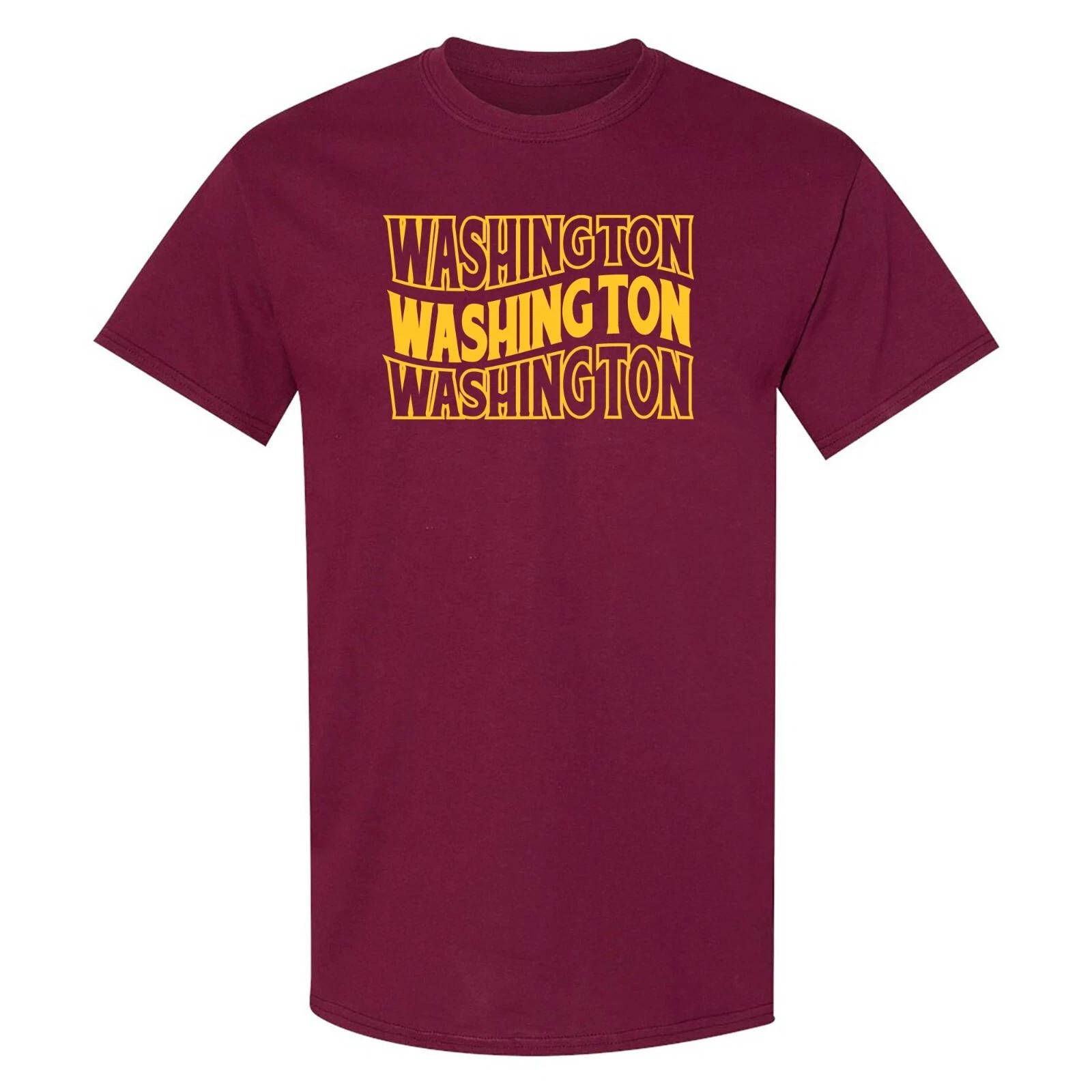 Washington Wave - Sport Football Short Sleeve T Shirt - Maroon M