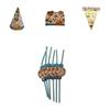 Emoji Expression Theme Tableware Set With Disposable Plates Cups Napkins For Kids Parties