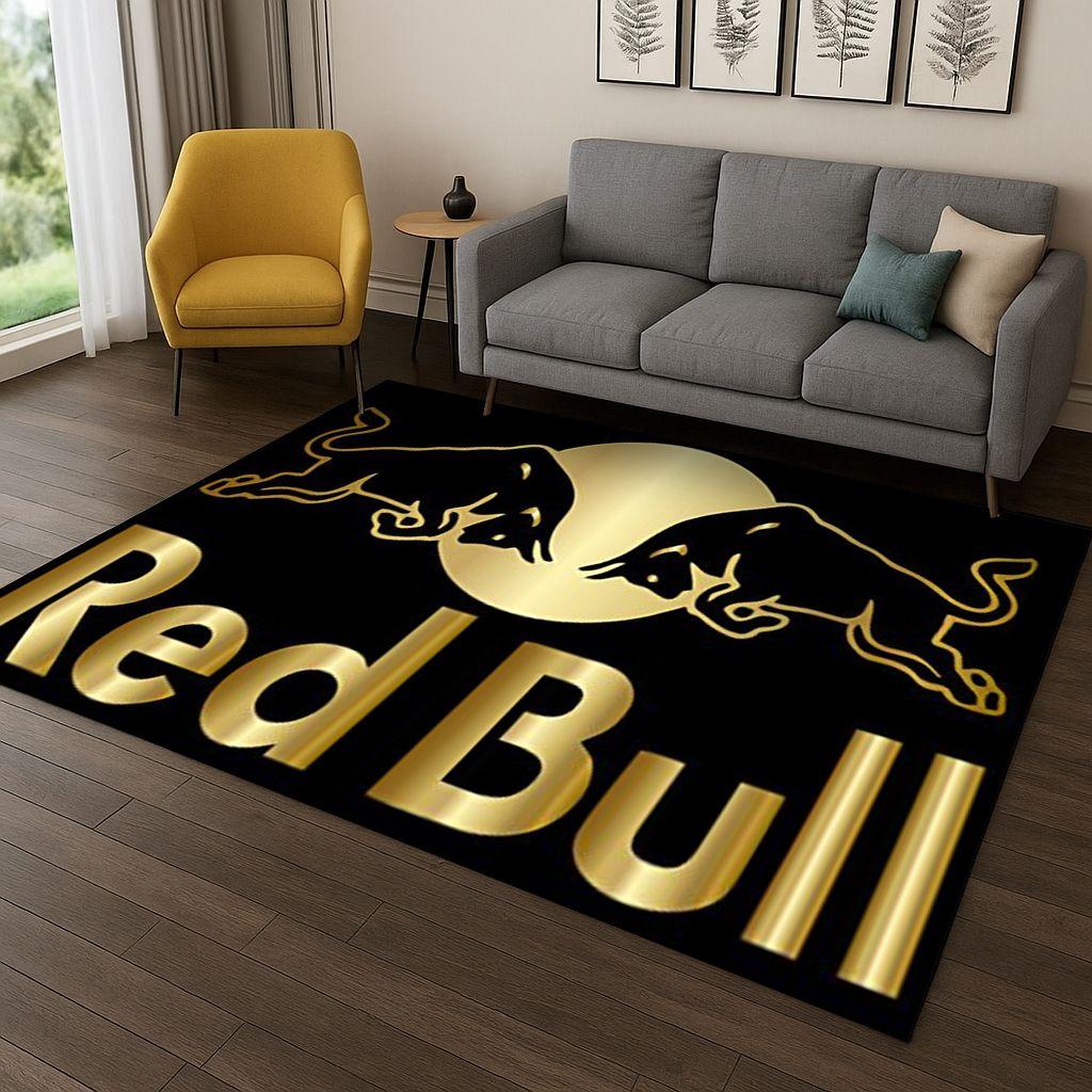 

Класичний килим-доріжка з логотипом R-Red Bull Racing для спальні, вітальні, дивана, домашнього декору, килимок для ігрової зони дітей, нековзний килимок для підлоги, подарунок 120x160cm
