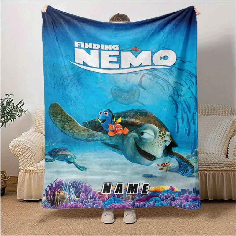 Custom 1pc Ocean Adventure Nemo Blanket, Soft And Comfortable Blanket, Casual Warm, Camping Travel Blanket, Birthday Gift Q910147