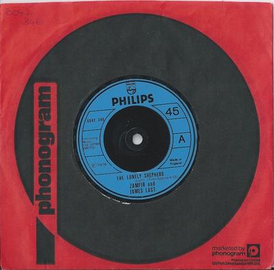 7inch Record GHEORGHE ZAMFIR & JAMES LAST - The Lonely Shepherd / Nadjenka 6042346 Philips 1978 UK Jazz Used