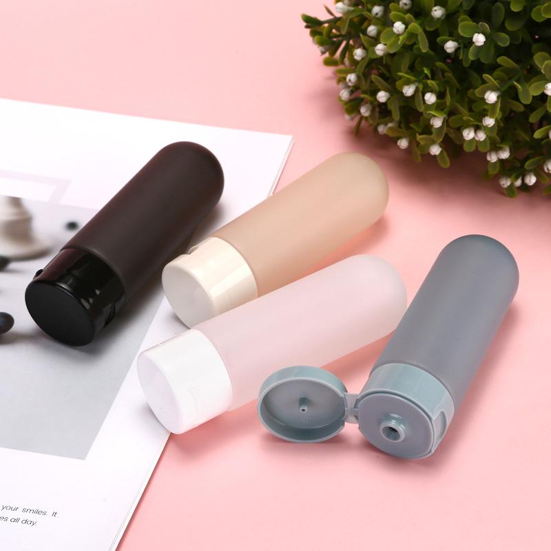 60ml Tragbare Plastiktuben Abfüllflasche Zylindrische Squeeze-Flaschen Reisekosmetik Leere Flasche für Shampoo und Duschgel
