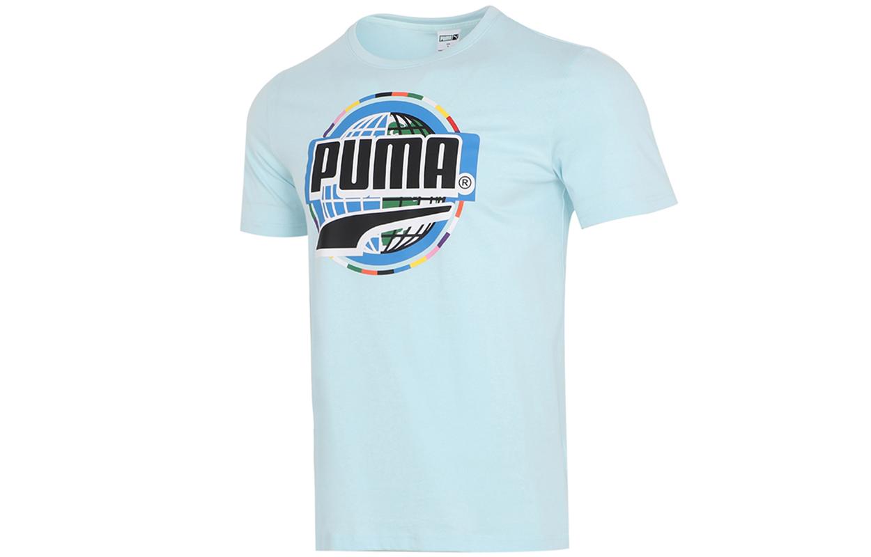 PUMA Set in Sleeve T Shirt Men s Sky Blue 531307-50 M