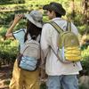 Schoolbag Lightweight Outdoor Mountaineering Bag Sports Versatile Backpack Women's Leisure Computer Bag Contrasting Color College Student School Bag
