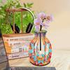 New 2025 Diamond Painting Vase Diamond Rhinestones Table Desktop Ornaments Wooden Vase Home Decorations New Arrivals