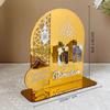 Acrylic Ramadan Countdown Calendar Eid Mubarak Advent Desk Calendar Muslim Festival Reminder Home Decor Islam Party Supplies