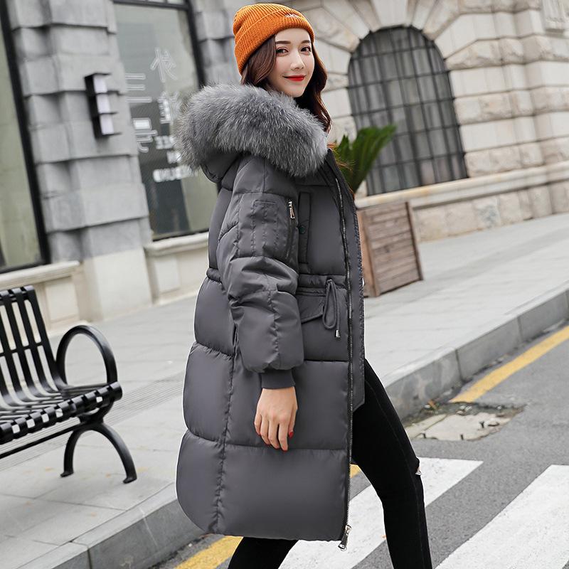 Down cotton-padded clothes, women's long bread clothes, large fur collar cotton-padded jackets, new thickened cotton-padded jackets, and coats.
