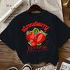 Strawberry Festival A Berry Good Time Print Women T Shirts Hip Hop Summer T-Shirt Casual Oversize Clothes All-Match Top