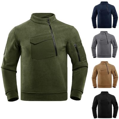Tactisch Fleecejack Herfst en Winter Outdoor Heren Fleece Verdikt Pullover Warme Top Polar Fleecejack