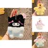 Creative Plush Coin Pouch Keychain Cartoon Lovers Cute Bag Accessories