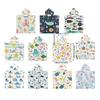 Foldable Children Beach Towel Hooded Wrap Cloth Comfortable Kids Cape Beach Bath Robe Comfortable Cloak Bath Towel