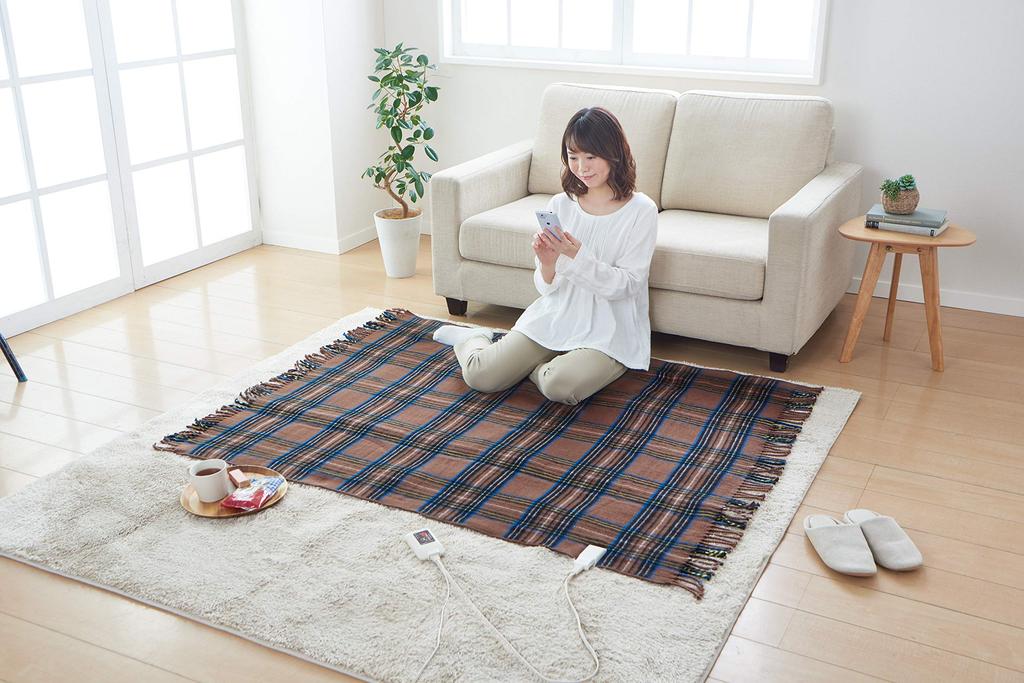 Sugibo (Sugibo) Washable Electric Throw, Wide Size, 160 x 120 cm, Made in Japan, SB20HW01(CB), Cafe Brown (Online Exclusive Model)