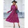 Women's 2023 Stand-up Collar Slim Fit Long Sleeve Fashion Dress