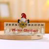 New Year Wooden Countdown Calendar Ornament - Festive Christmas Eve Decoration & Gift
