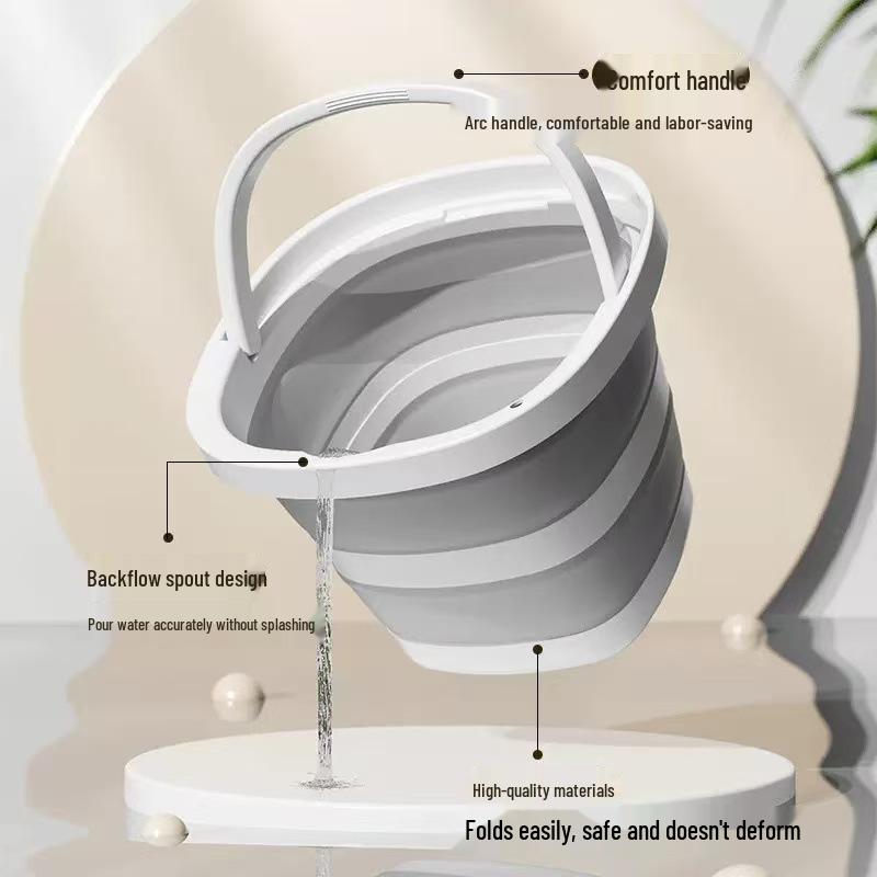 Portable Thickened Folding Bucket for Travel and Outdoor Activities