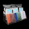 Clear Display Risers Stand with Dividers 1 2 3 Tiers Acrylic Display Shelf