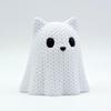 3D Printed Ghost Cat Dog Figurine Halloween Cute Mini Statue Ornament For Home Desktop Party Decoration