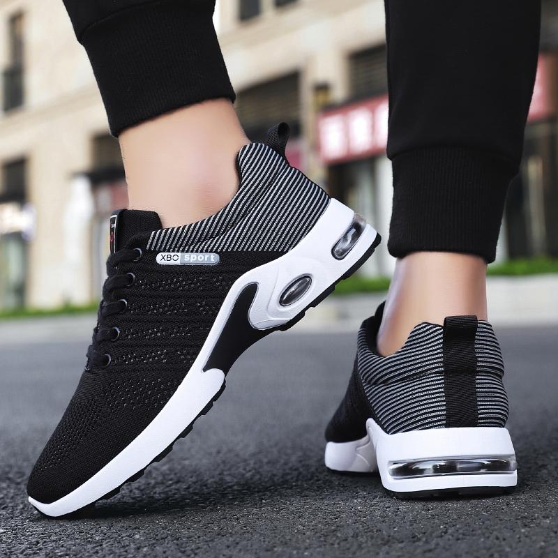 Running Shoes Men Lightweight Mesh Breathable Anti-slip Casual Shoes Men Comfortable Soft Lace-up Sports Shoes Men