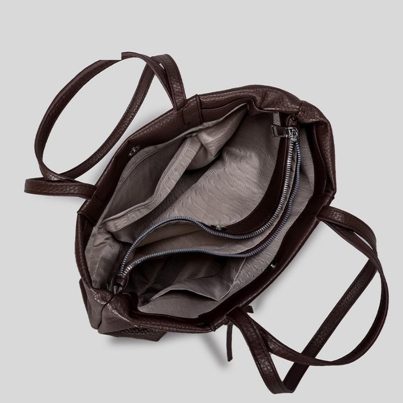 Tragetasche mit großem Fassungsvermögen für den Arbeitsweg Hochwertige und modische Handtasche Lässige Einzel-Schulter-Unterarmtasche