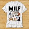 Milf Unisex I Love Felines Cat Mom Dad Pet Tshirt Cult Movie Retro Vintage Music Top Tee Unisex Softstyle Cotton Unisex Unisex