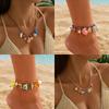 Ocean Style Ceramic Fish Pendant Necklaces Bohemian Conch Starfish Bracelets  Jewelry