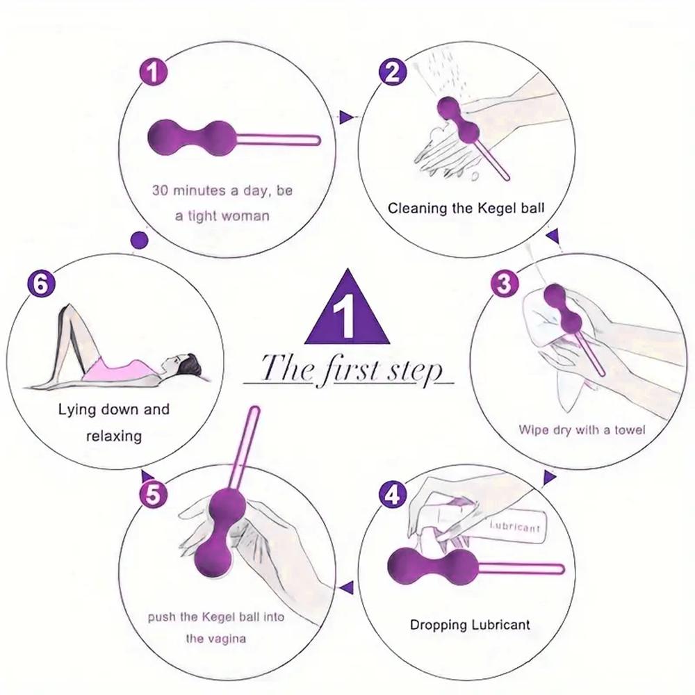 Kegel Balls Sex Toys for Woman Vaginal Tight Exercise Ben Wa Smart Geisha Muscle Tighten Shrink Ball Adult Sex Toys for Women