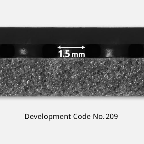 Butterfly Table Tennis Rubber, Made In Japan, Glazer 09C, Inverted Soft, Sticky High Tension, Black (278), Extra Thick, 06110