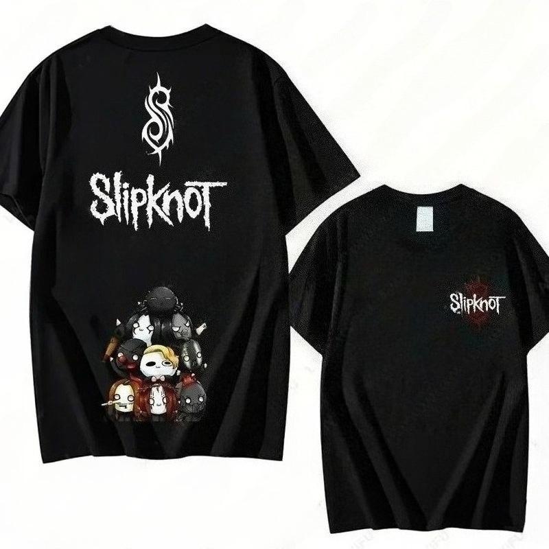 2026 Hot Sale Prepare for Hell Tour Shirt Heavy Metal Cotton Tees Man Rock Band T-shirt Men's Women Slipknots Double Sided Print Short-sleeve Tops