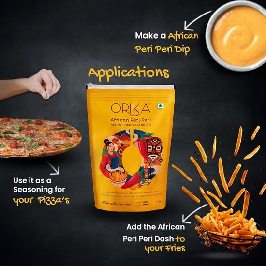 Orika African Peri Peri Masala Powder 85g (Pack of 3) | Spicy & Flavorful Piri Piri | Perfect for Grilling, Cooking and Sprinkling
