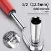 Extra Long Chrome Vanadium Steel Hex Socket, 1/2" Drive, 80mm Length, 8-32mm Electric Wrench Compatibility