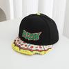Stickerei Cartoon Pizza flacher Rand Hip Hop Hut Schirmkerbe Kinder Hip Hop Hut Jungen und Mädchen Baseballkappe