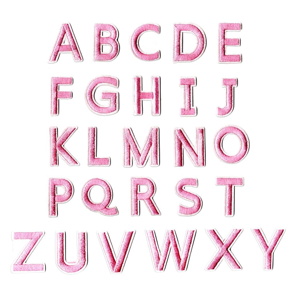 Colorful English Letter and Number Embroidery Patches for Clothing Accessories