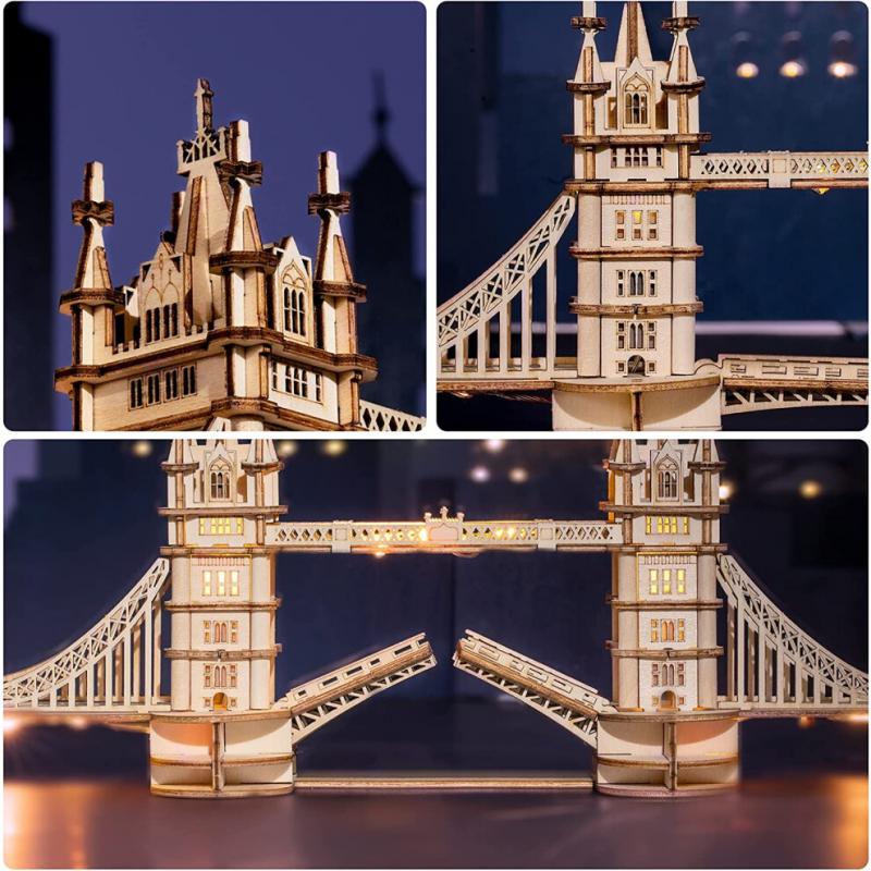 Tower Bridge 3D Puzzle Holzmodell DIY-Bausatz Geburtstagsüberraschung Geschenk