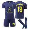 25-26 Atletico Madrid Away Jersey Fan Version Football Uniform Set No. 19 Alvarez 7 Lezman