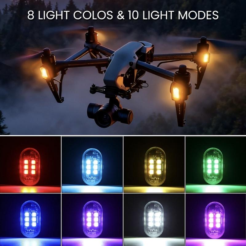 LED Warning Light Set with Wireless Remote For Personalization Waterproof Anti Vibration Strobe Light Easy Installation