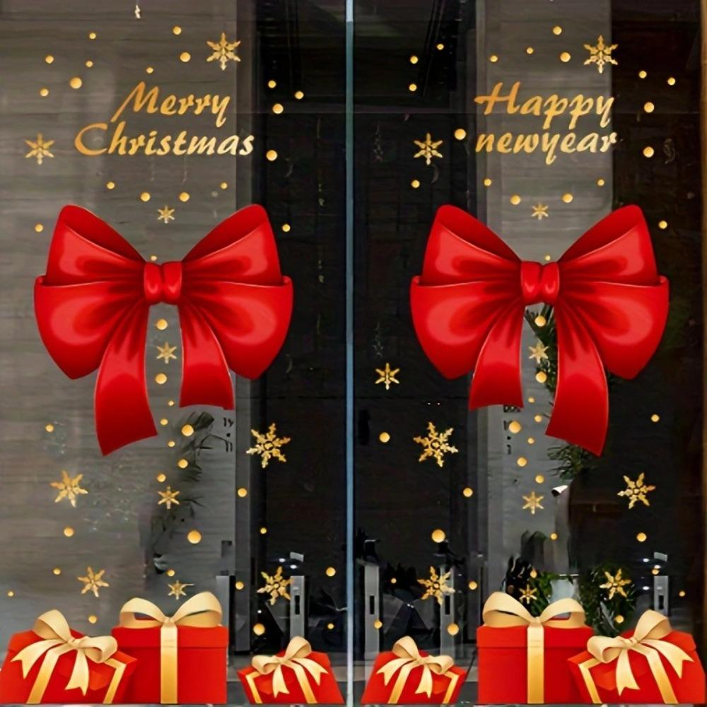

PVC Window Sticker Santa Claus Xmas Decal 2025 Happy New Year Christmas Sticker Merry Christmas G