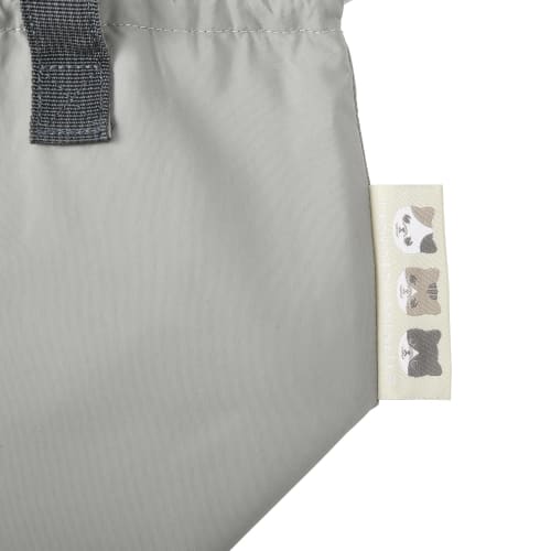 LIV HEART Insulated Lunch Bag, Sleepy Animals CAT (approx. 32cm long), Bento Drawstring Bag, 18116-02