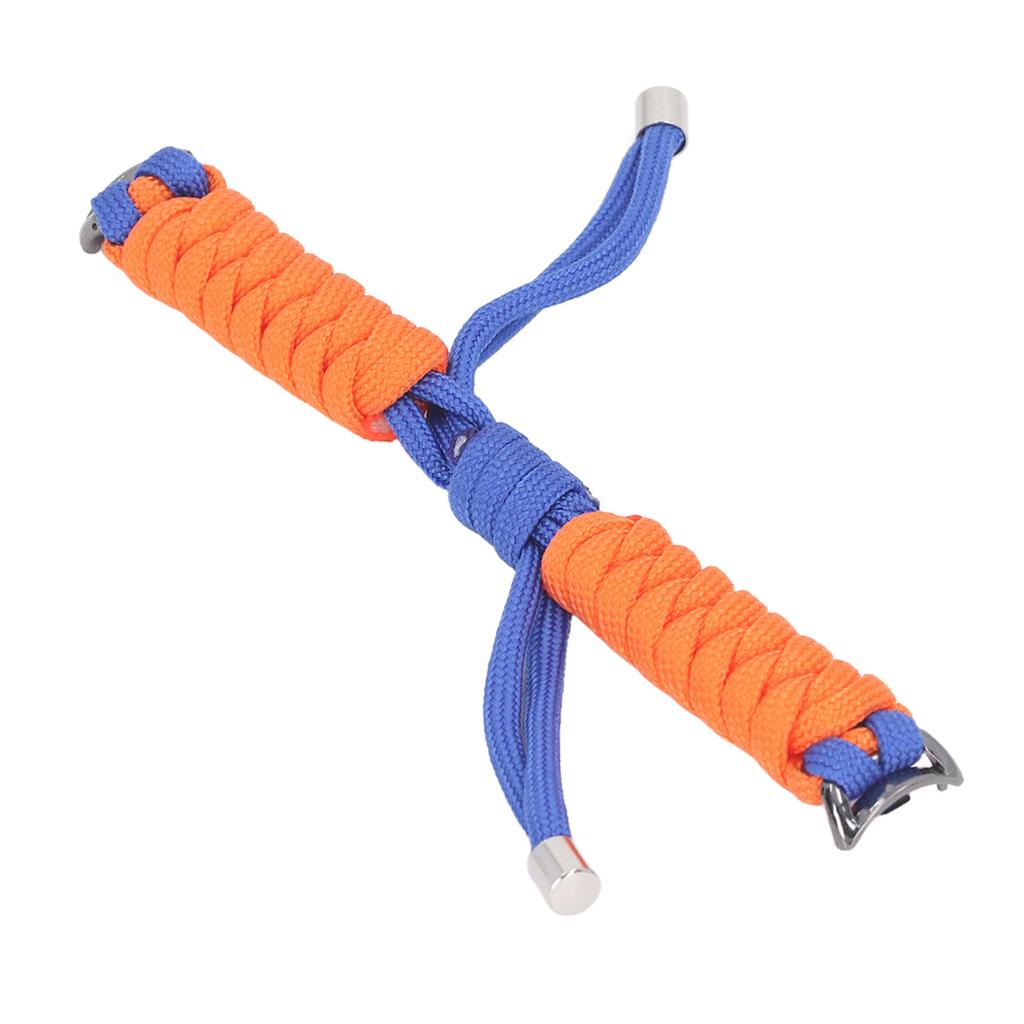 Replacement Wristband Elastic Band Knitting Twisted Knot Nylon Smart Bracelet Strap for Mi Band 8 Royalblue Orange